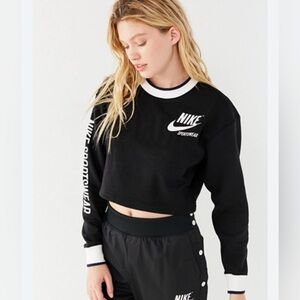 Nike Sportswear Reversible Cropped Sweatshirt womens sz small